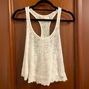White embroidered cami